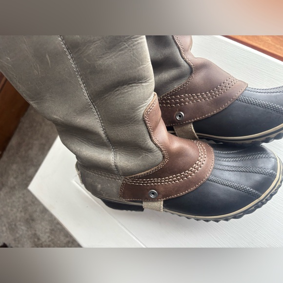 SOREL SLIMPACK TALL Women’s Leather RIDING BOOT! Shale gray, HTF GREAT PRICE!!! - Picture 4 of 12